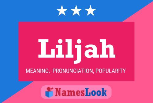 Liljah Name Poster