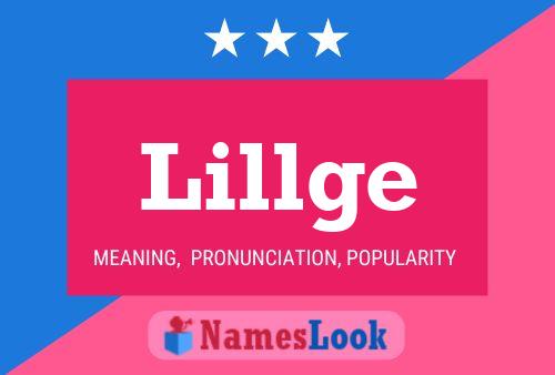 Lillge Name Poster