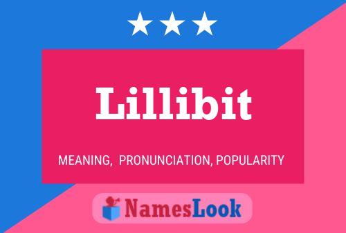 Lillibit Name Poster