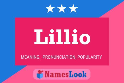 Lillio Name Poster