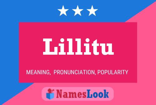 Lillitu Name Poster