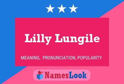 Lilly Lungile Name Poster