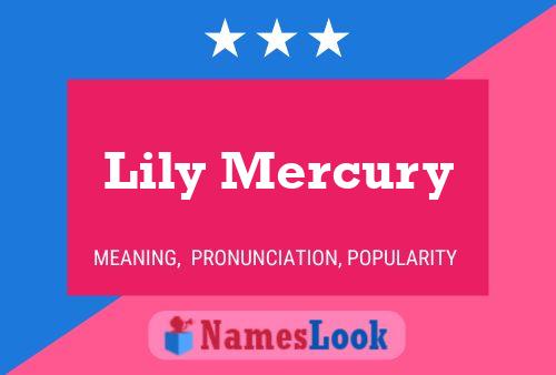 Lily Mercury Name Poster