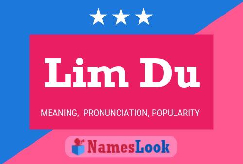 Lim Du Name Poster