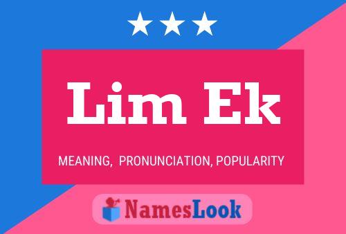 Lim Ek Name Poster