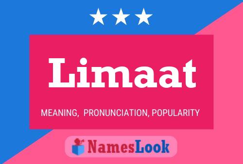 Limaat Name Poster