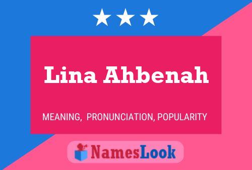 Lina Ahbenah Name Poster