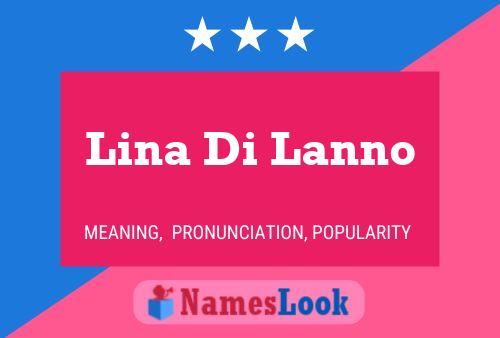 Lina Di Lanno Name Poster