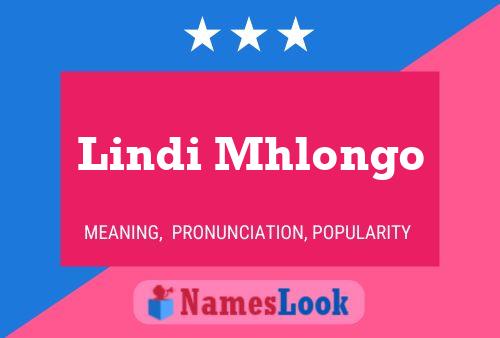 Lindi Mhlongo Name Poster