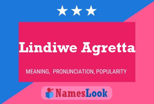 Lindiwe Agretta Name Poster