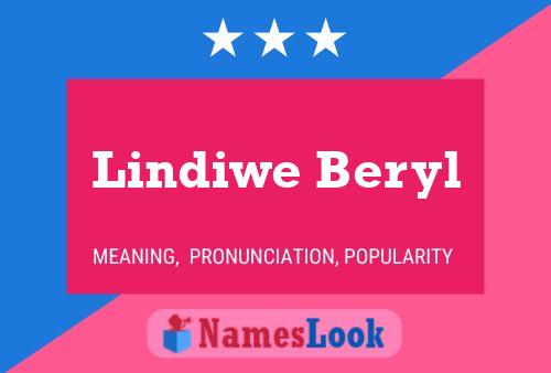 Lindiwe Beryl Name Poster