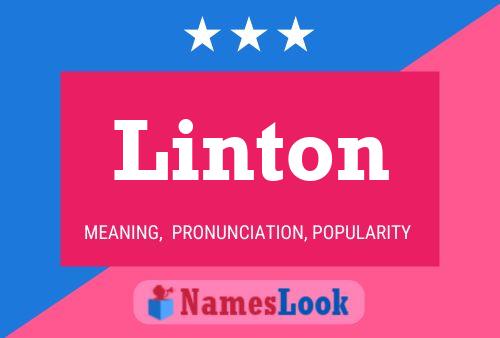 Linton Name Poster