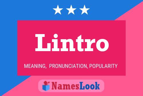 Lintro Name Poster