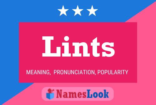 Lints Name Poster