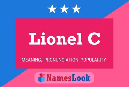 Lionel C Name Poster