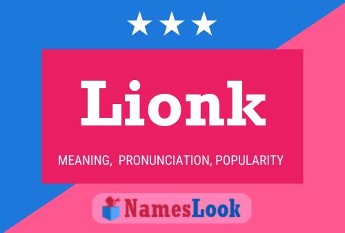 Lionk Name Poster