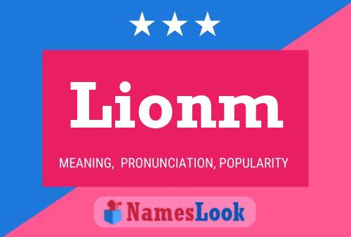 Lionm Name Poster