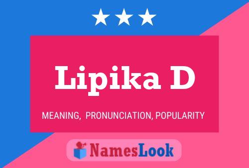 Lipika D Name Poster