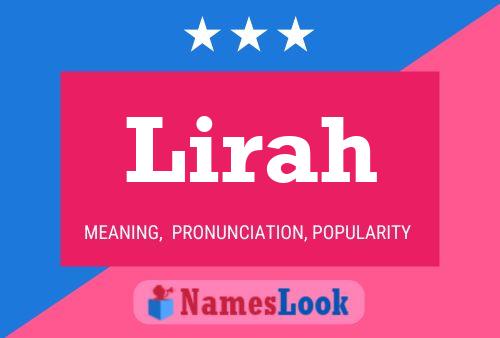 Lirah Name Poster