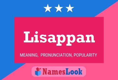 Lisappan Name Poster