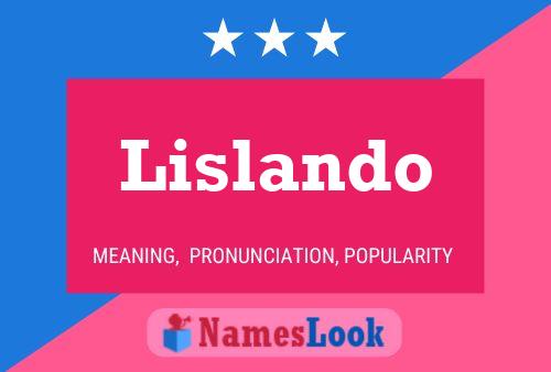 Lislando Name Poster