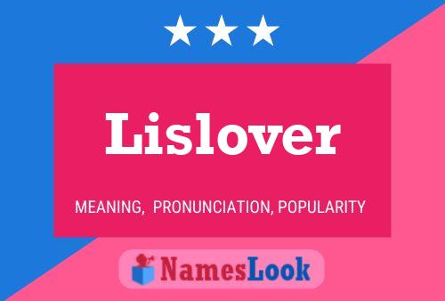 Lislover Name Poster