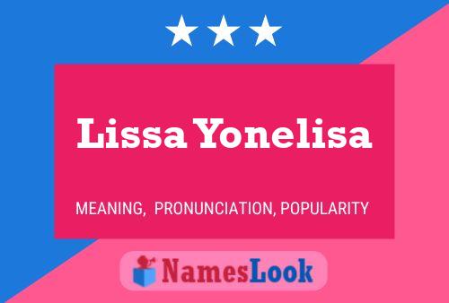 Lissa Yonelisa Name Poster