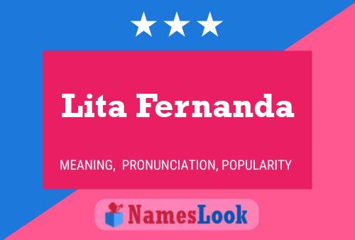 Lita Fernanda Name Poster