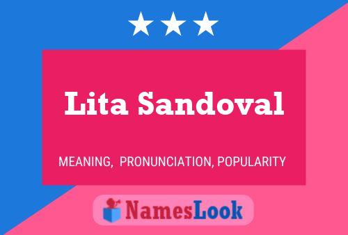 Lita Sandoval Name Poster