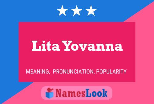 Lita Yovanna Name Poster