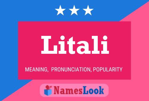 Litali Name Poster