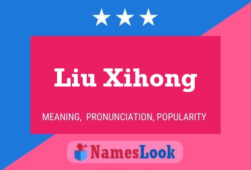 Liu Xihong Name Poster