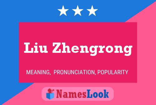 Liu Zhengrong Name Poster