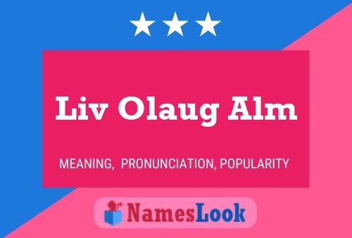 Liv Olaug Alm Name Poster