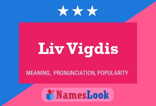 Liv Vigdis Name Poster