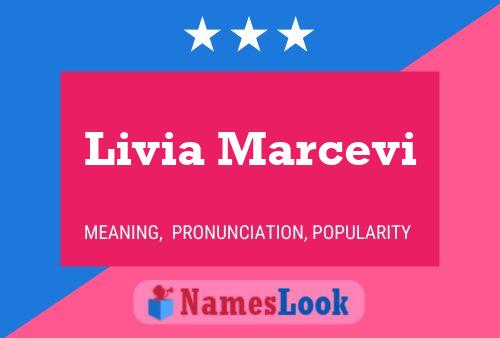 Livia Marcevi Name Poster