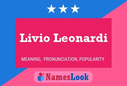 Livio Leonardi Name Poster