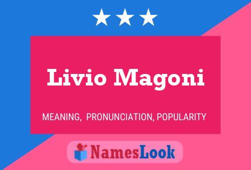 Livio Magoni Name Poster