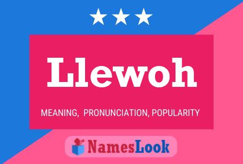 Llewoh Name Poster