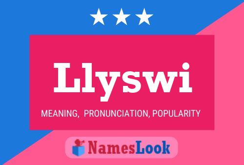 Llyswi Name Poster