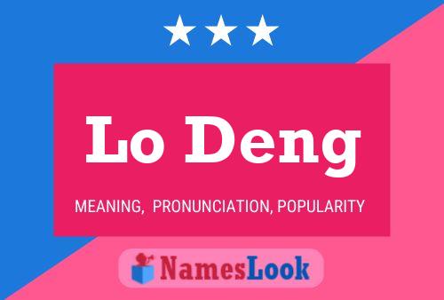 Lo Deng Name Poster