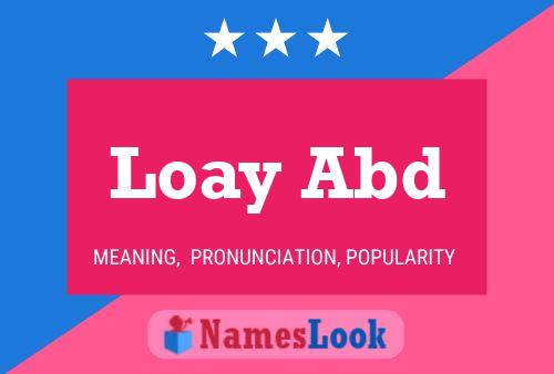 Loay Abd Name Poster