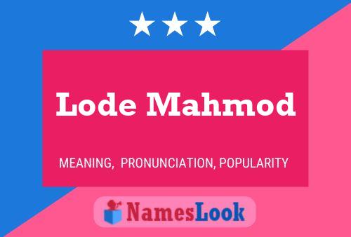 Lode Mahmod Name Poster