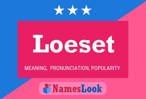 Loeset Name Poster