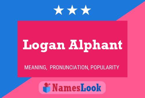 Logan Alphant Name Poster