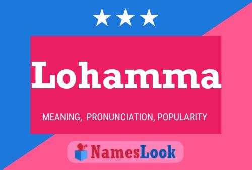 Lohamma Name Poster