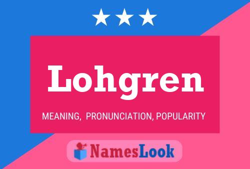 Lohgren Name Poster