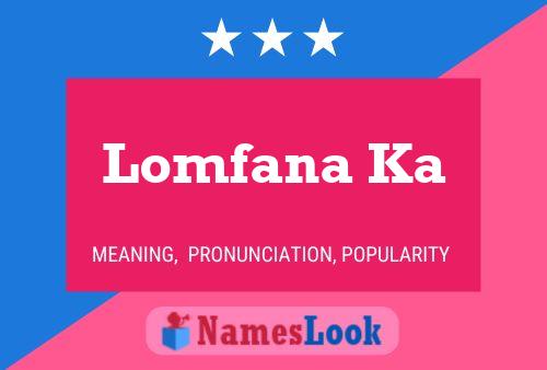 Lomfana Ka Name Poster