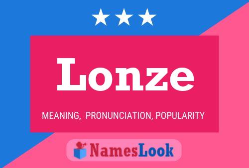 Lonze Name Poster