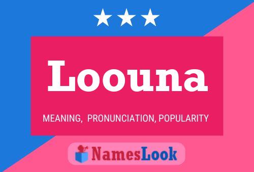 Loouna Name Poster